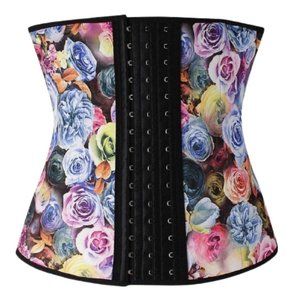 FLORAL WAIST TRAINER CORSET CINCHER (XL)